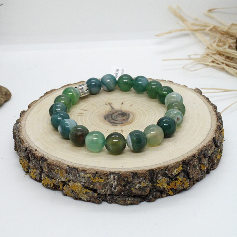 10mm Yeşil Akik - 1BLK100034 Vitrin