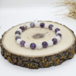 8mm Ametist-Pembe Kuvars - 4BLK80006 Galeri 1