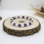 8mm Ametist-Pembe Kuvars - 4BLK80006 Vitrin