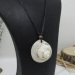 Beyaz Turbo Kabuk Kolye - KBKKOL1 Galeri 1