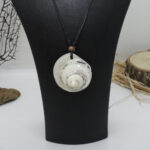 Beyaz Turbo Kabuk Kolye - KBKKOL1 Galeri 4