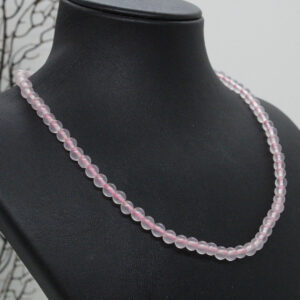 Pembe Kuvars Kolye (4 mm) - 21KOL003