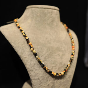 6mm Turuncu Faset Kesim Akik Kolye