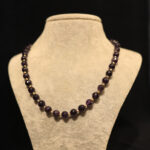 4KOL004 - 8mm Faset Kesim Ametist Taşı Kolye (1)