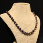 4KOL004 - 8mm Faset Kesim Ametist Taşı Kolye (2)