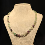 10KOL02 8mm Florit Taşı Köşeli Kesim Kolye (1)