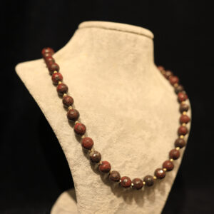 10mm Kırmızı Jasper Taşı Kolye