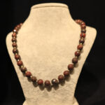 15KOL003 10mm Kırmızı Jasper Taşı Kolye (2)