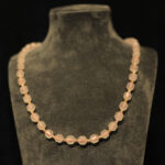 21KOL04 8mm Pembe Kuvars Köşeli Kesim Kolye (2)