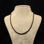 23KOL01 4mm Lal Garnet (Granat) Kolye (1)