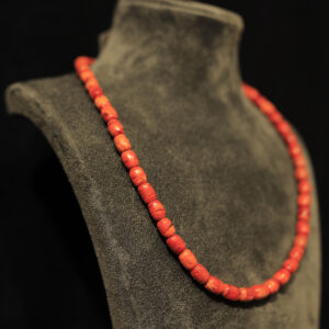 Bambu Silindir Mercan Kolye